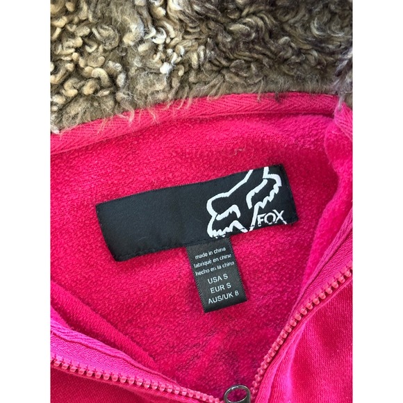 Y2K Fox Racing Pink Zip Hoodie - Picture 4 of 6